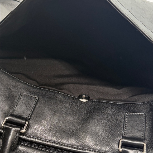 Black Leather Men's Bag - Picture 11 of 14